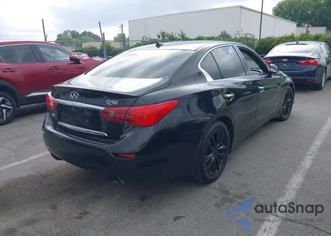 2015 Infiniti Q50 Premium/Sport из США, поврежденный, VIN JN1BV7AR1FM399117